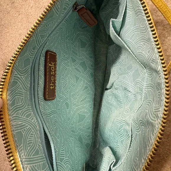 The Sak Yellow Leather Shoulder Bag - Picture 2 of 5